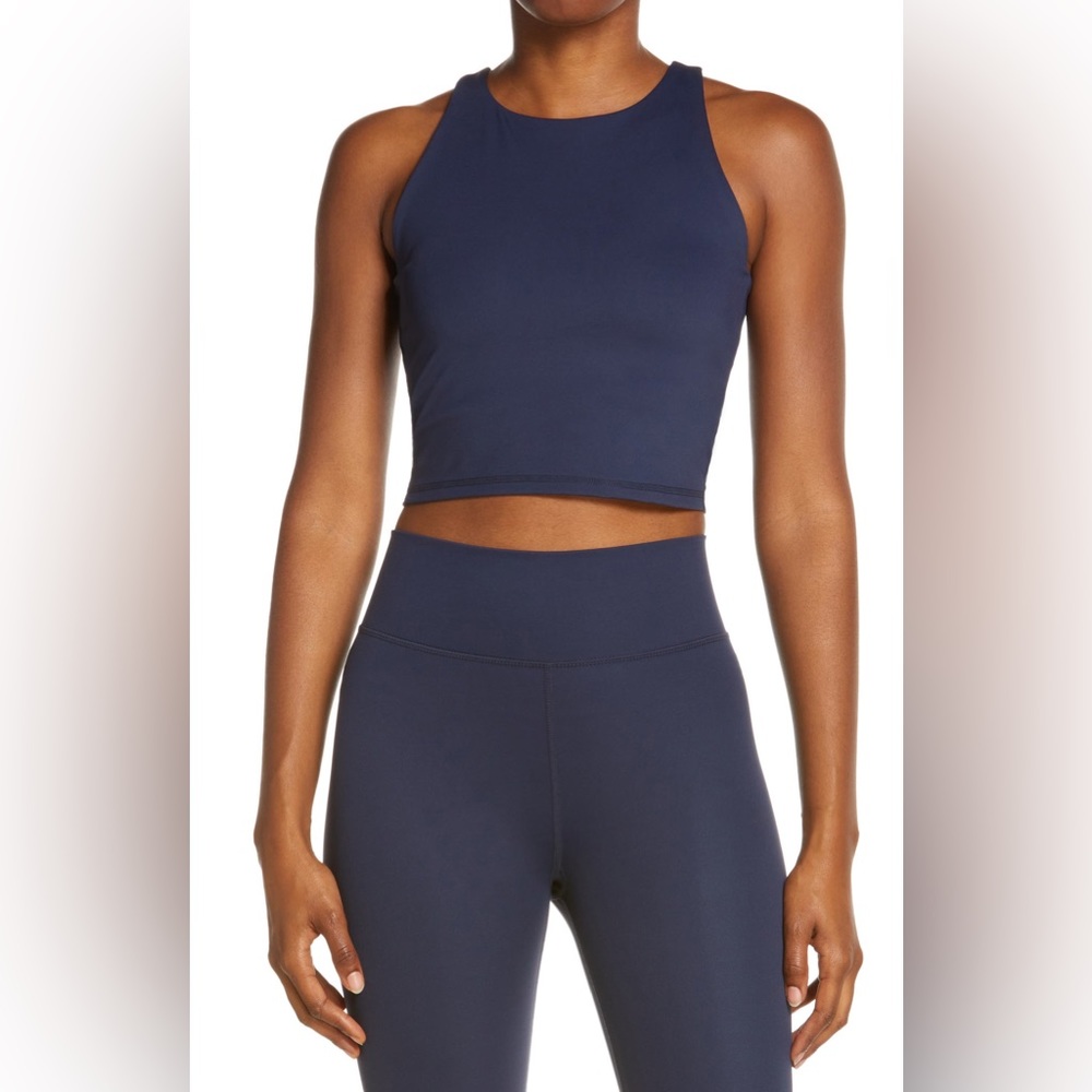 Madewell Navy Crop Top NWOT